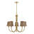 Ashbury 5-Light Chandelier in Warm Brass