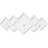 18"W x 12"H x 1"ID x 5 1/2"C x 1"P Zoe Architectural Grade PVC Contemporary Ceiling Medallion-36078071