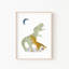 Reproduction d'art dinosaure sans cadre