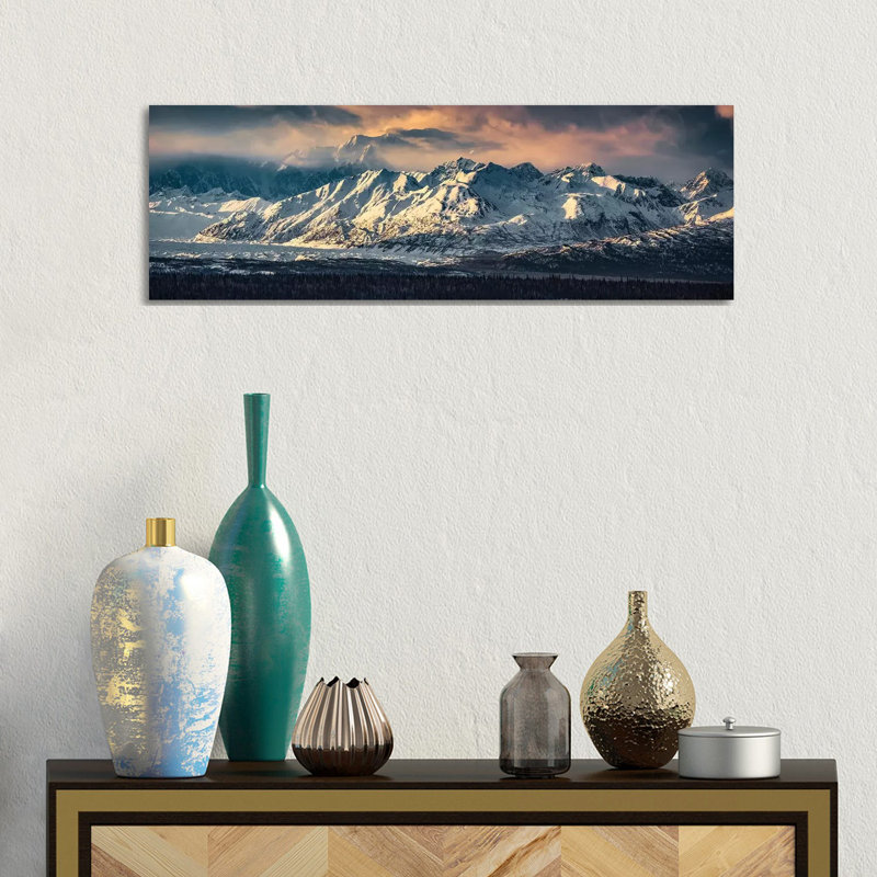Votre majesté - Denali, Alaska - Giclée sur toile tendue avec châssis, H 12 po x l 36 po