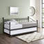 Antwerp Metal Daybed with Trundle and Mattress-1983619977