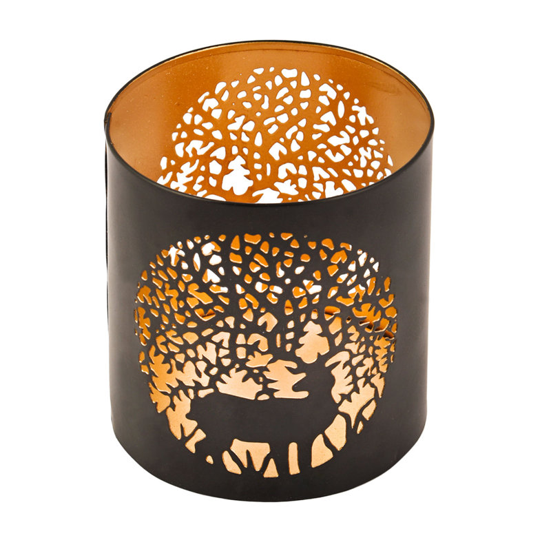 3.15'' H Metal Tabletop Tealight Holder