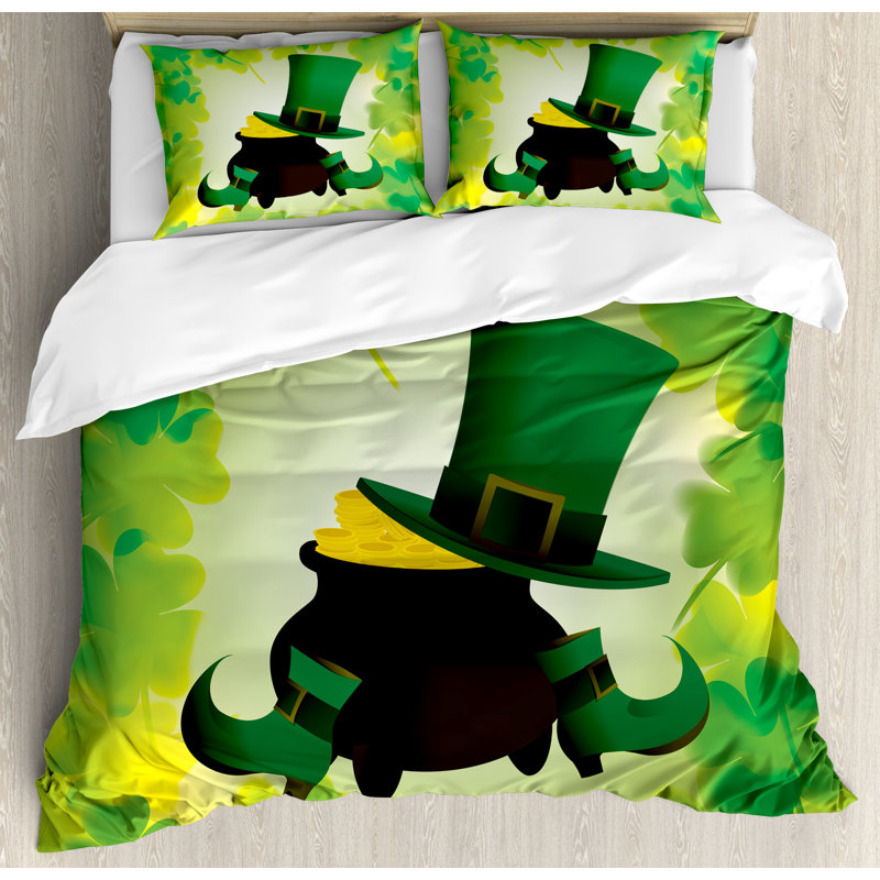 Modern & Contemporary Polyester Duvet Cover, King Duvet Cover + 2 King Shams