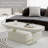 Modern simple oval shaped coffee table-104845661-104845666-104845667