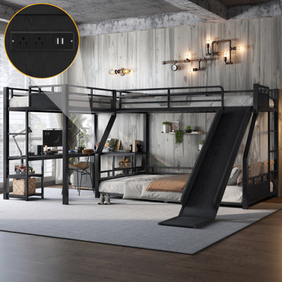 PlayScape Bunk Bed with Built-In Ladder