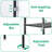 3-Tier Freestanding Over The Toilet Storage Shelf with Hooks