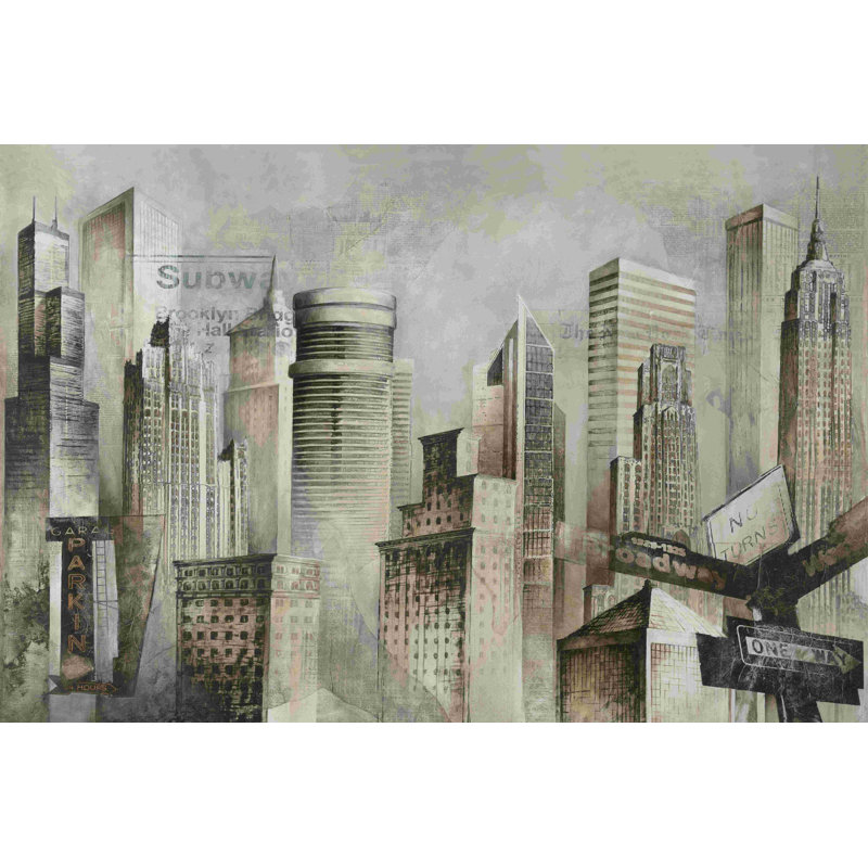 New York, impression sur toile tendue, H 12 po x l 18 po