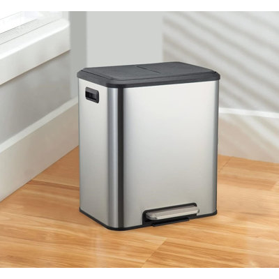 Stainless Steel Kitchen Trash Can - 30L