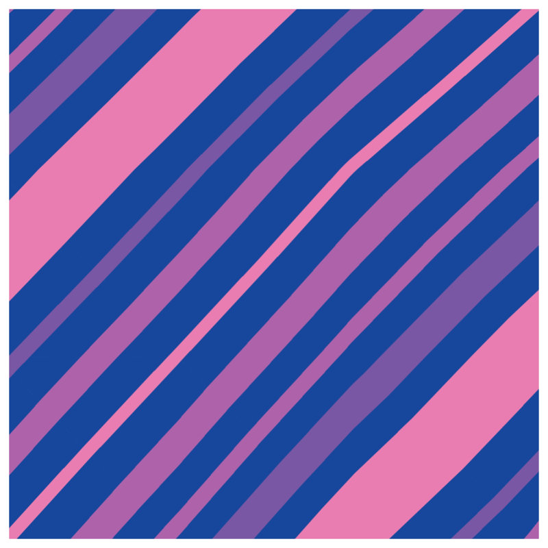 Pink Blue Striped Comforter, Twin