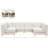 Enson Velvet U-Shaped Sectional Reversible-253914443