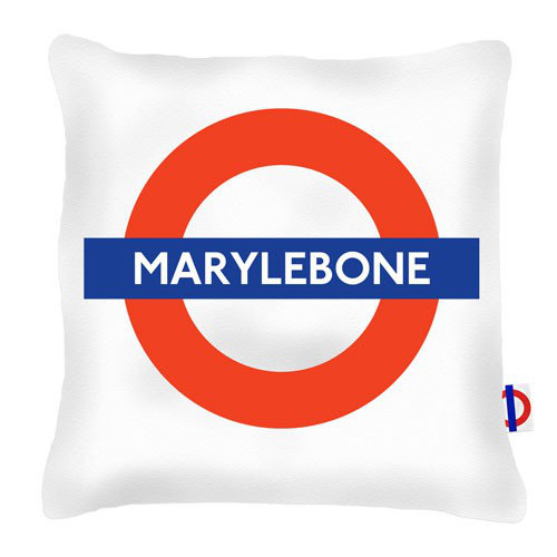 Marylebone Tube Station London Transport Cushion