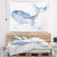 Grande tapisserie à la baleine avec aquarelle-28503180