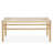 Indoor Bench with Paper Cord, Rubber Wood Legs
