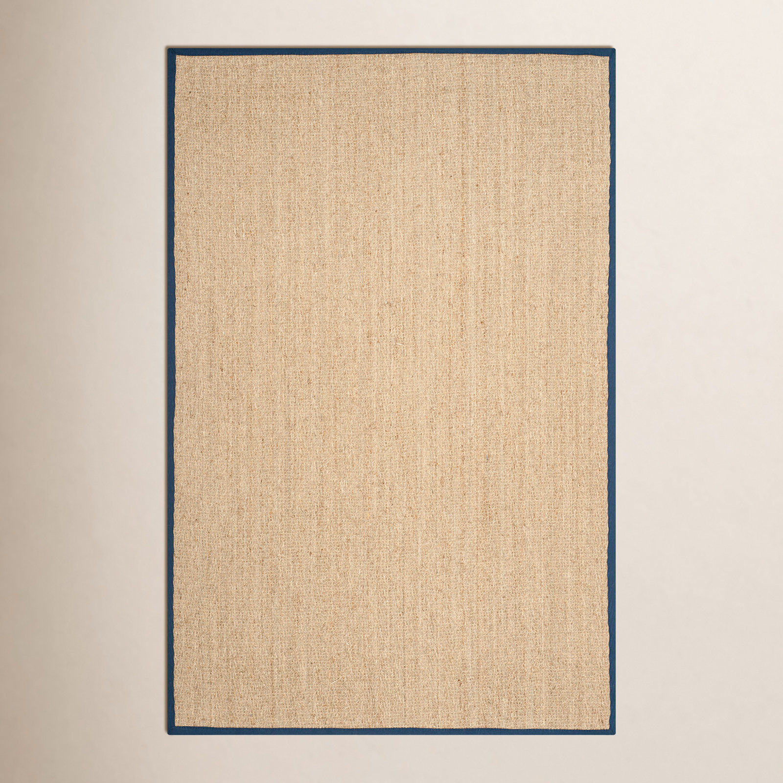 Auckland Natural/Blue Area Rug, Rectangle 5' x 8'