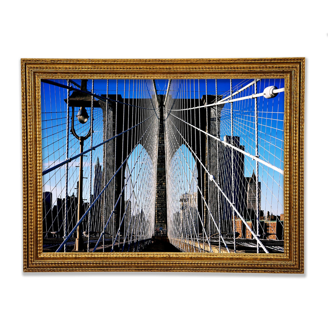 Struktur der Brooklyn Bridge - Druck