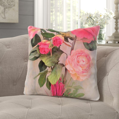 Veans Outdoor Reversible Throw Pillow