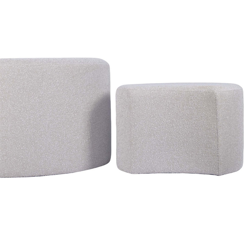 Versatile Upholstered Nesting Tables Set for Various Rooms and Purposes
