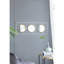 Décoration murale avec miroirs blanc doré -, simple, miroir 0,8 x 43,3 x 15,7 pouces et cadre en métal, 43,3 x 0,8 x 15,7 pouces, 7,3 lb