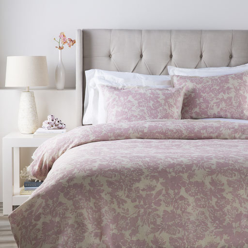 Clara Cotton Blend Sham, Standard, Pink