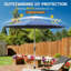 Parasol de patio 9 pi - imperméable, option de réglage simple pour le jardin, la terrasse, la cour arrière, la piscine, la résistance bleu marine, la fonctionnalité d'inclinaison pratique