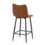 Upholstered Faux Leather Bar Stool