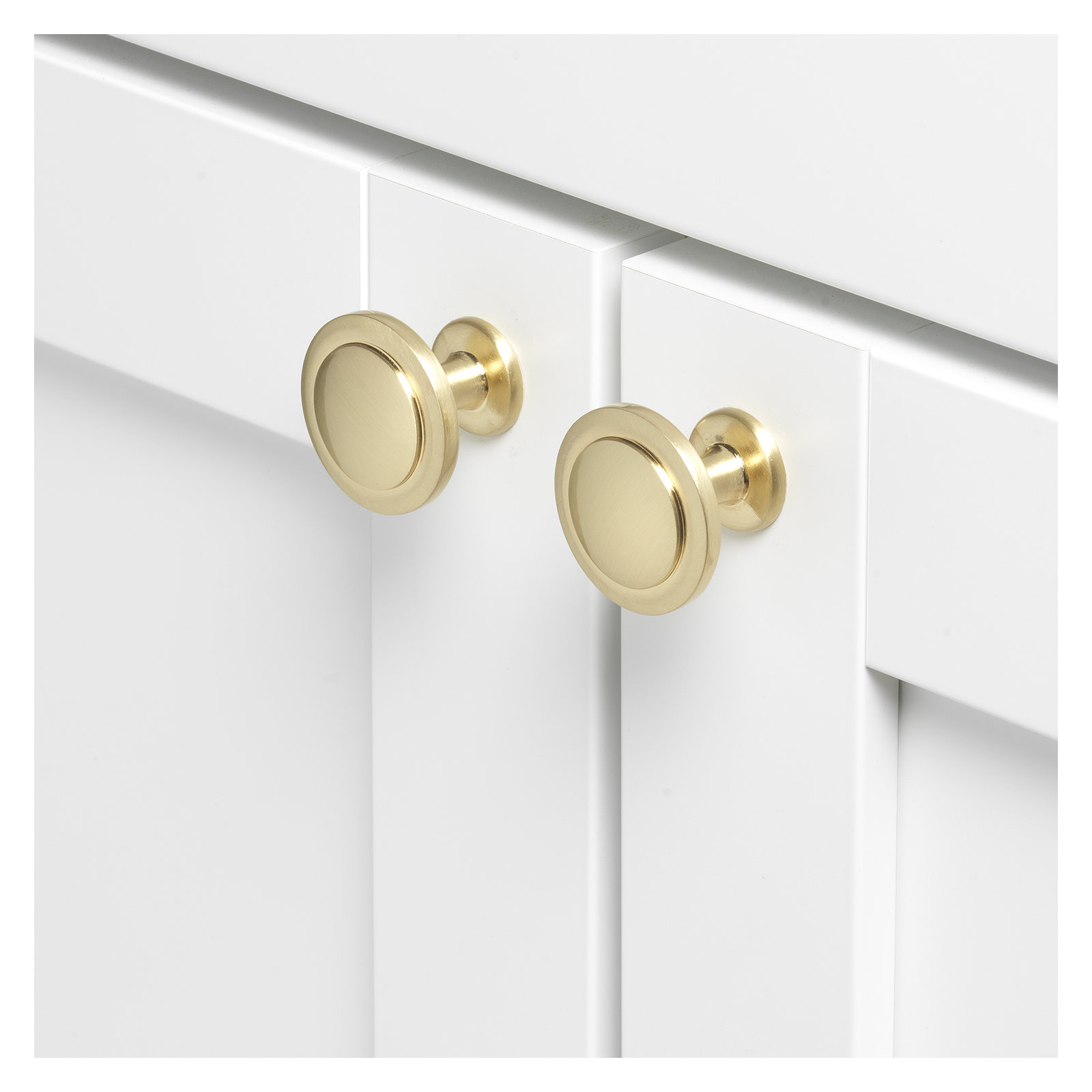 1 1/4" Diameter Mushroom Knob Multipack, Champagne Gold