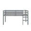 Twin Loft Bed With Guardrails And Ladder-1817474417