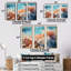 «Beach Waves Fusion» - ensemble d'art mural plage-107735238-107735239