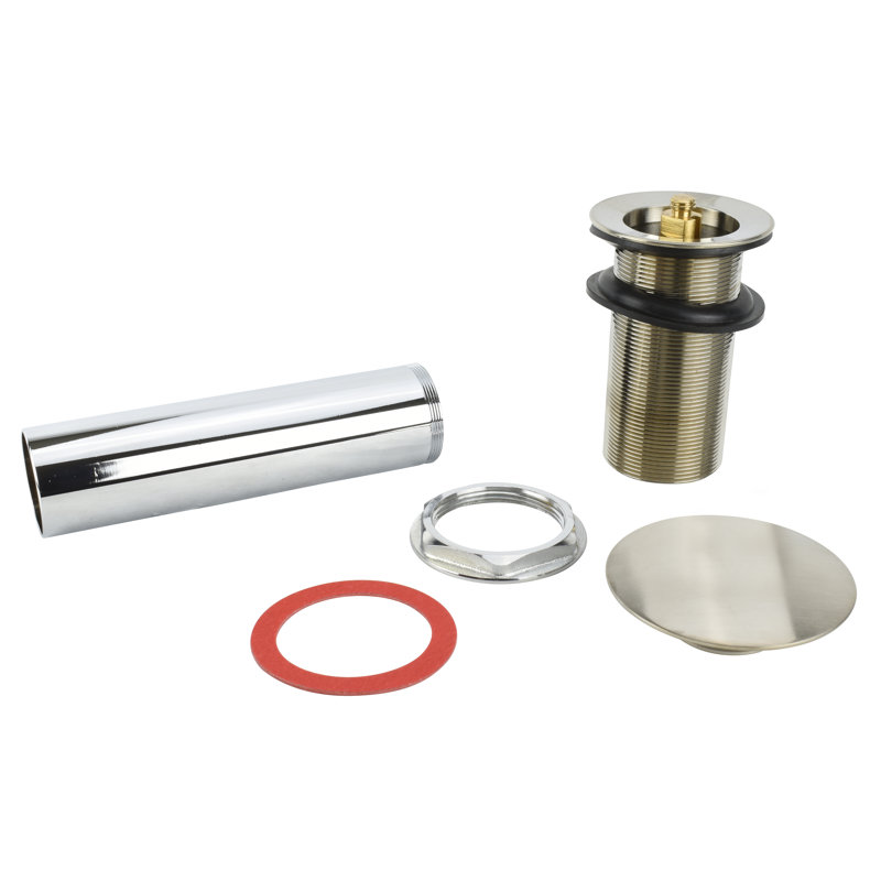 Vessel Pop-up Bathroom Sink Drain, Brushed Nickel