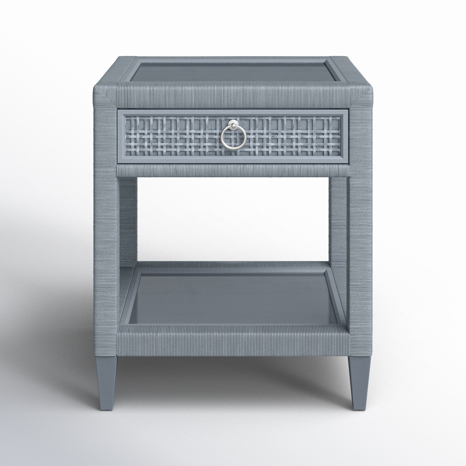 Monterey 1 - Drawer Nightstand, Sea Glass, No, Satin Nickel