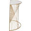 Benazir 100cm Glass Top Console Table