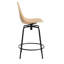 Clean Cut Swivel Stool with Metal Frame-69342295-69342296