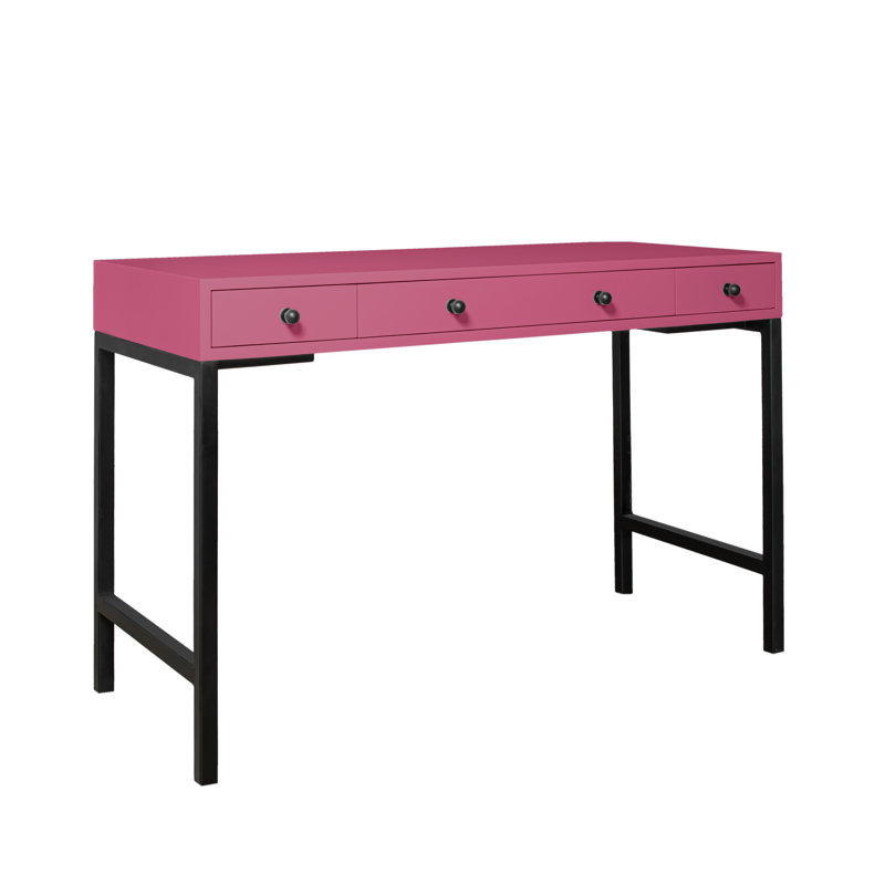 Maple Writing Desk, Hot Pink