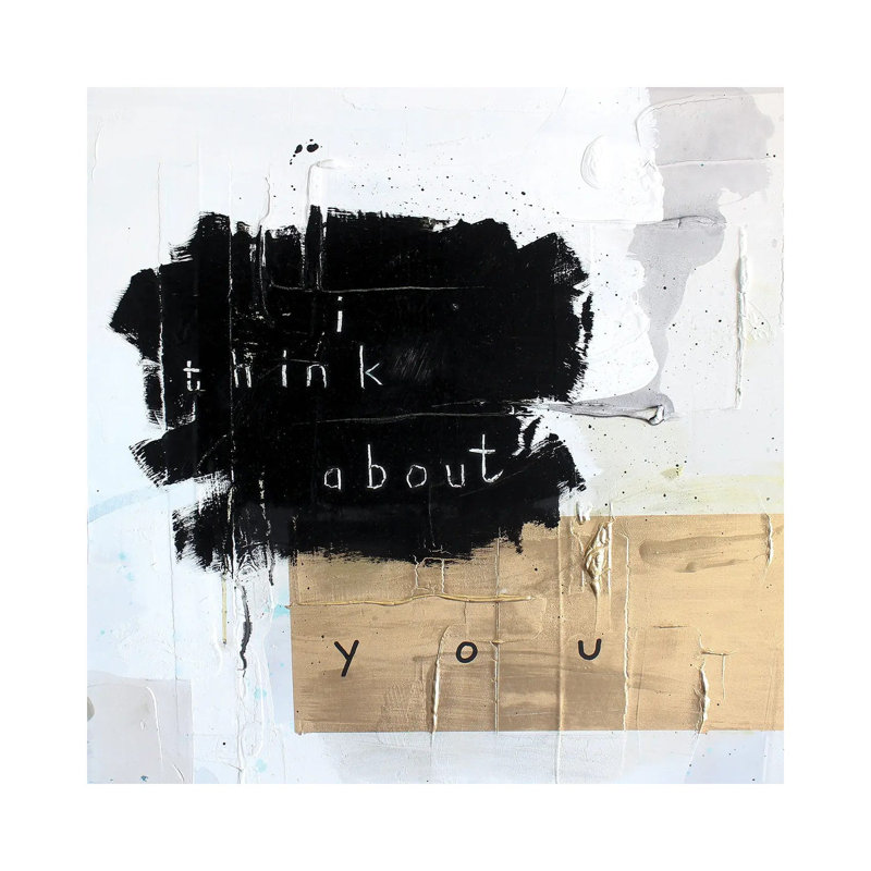 I Think About You - Wrapped Canvas Print, 30.48 cm H x 30.48 cm W