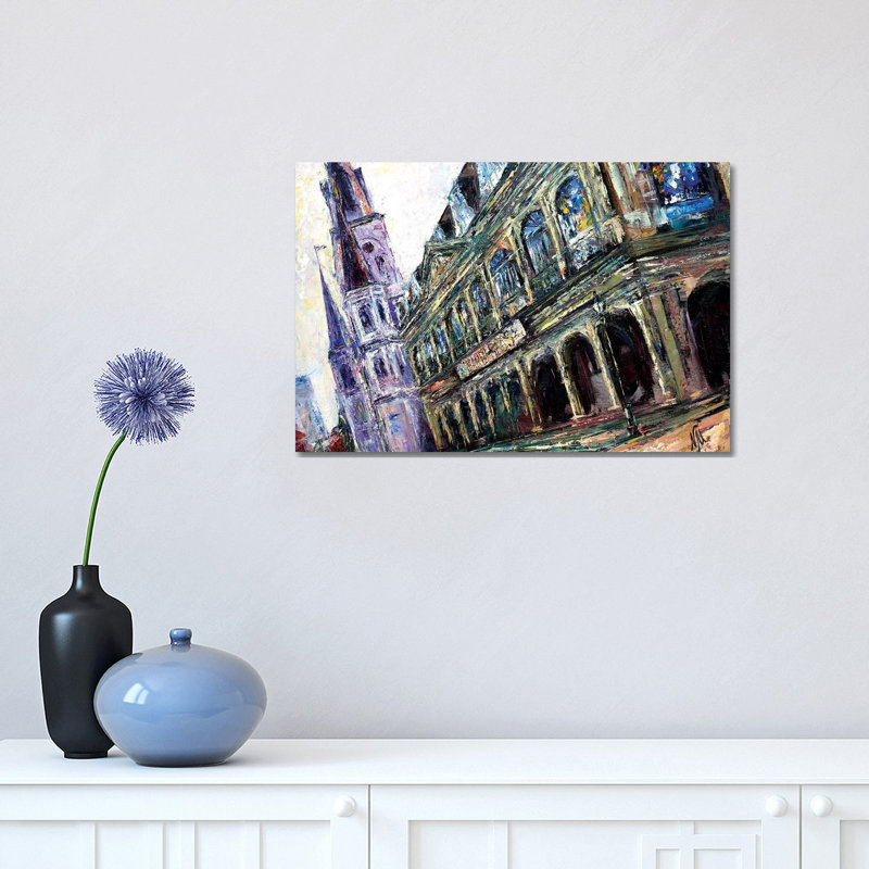 In the Heart of the French Quarter 1 Piece Wrapped Canvas Painting, 30.48 cm H x 45.72 cm W