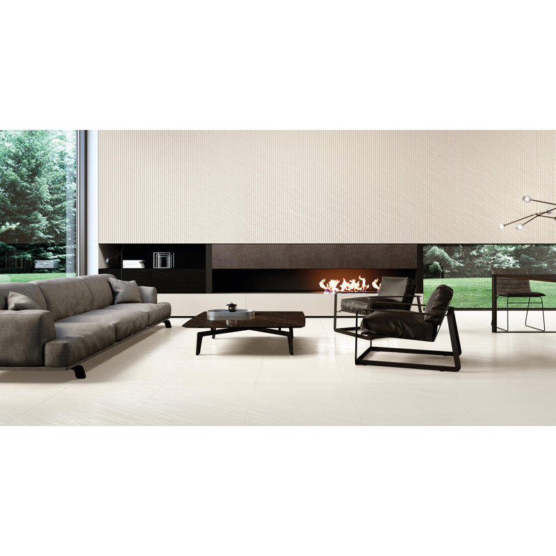 Carreau de céramique 12 po x 24 po pour mur et plancher, Perle