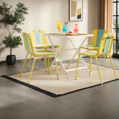 Portable Dining Table Sets(Must include both Table and Chair), Modern Metal Home