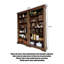 Bibliothèque simple de style européen tout en bois massif du sol au plafond