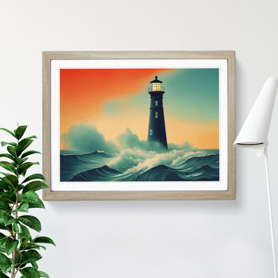 Lighthouse Seascape Vol.2 1 Piece Single Picture Frame Wall Art