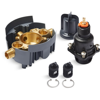 Rite-temp Pressure-balancing Valve Body and Cartridge Kit with Service Stops