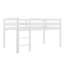 Lit mezzanine bas en bois avec échelle-858322134