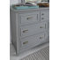 Commode à tiroirs gris avec miroir de paysage blanc