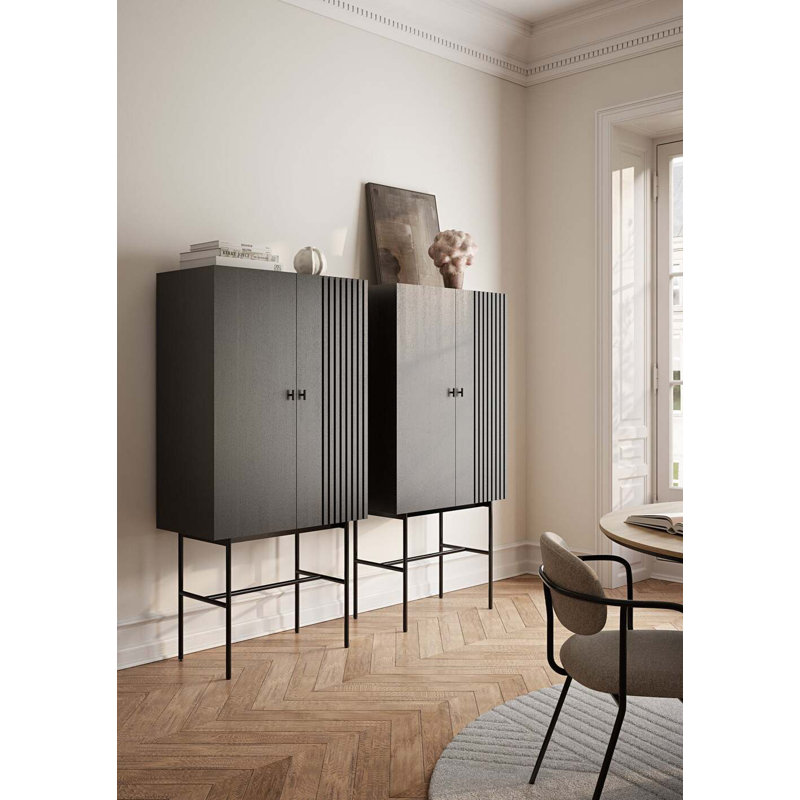 Array Highboard (80 Cm), Black