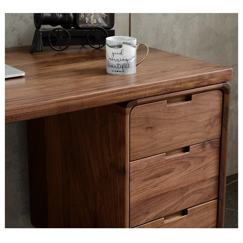 Bureau en bois massif Nordic, H 29,53 po x l 47,24 po x P 27,56 po