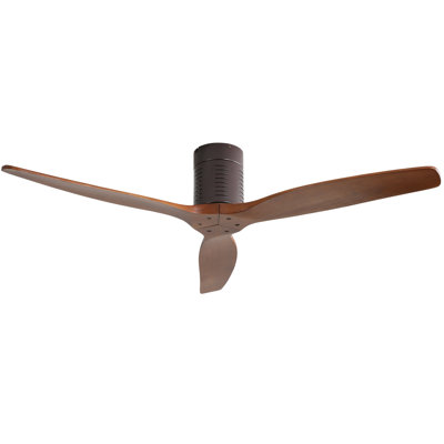 52'' Nicola 3 - Blade Flush Mount Ceiling Fan with Remote Control