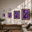 Stem of Three Blooms Botanical - Framed Print-1134874052-1134874058