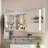 36*24'' Modern Aluminum Medicine Cabinet with LED Bathroom Mirror, Brightness Adjustment