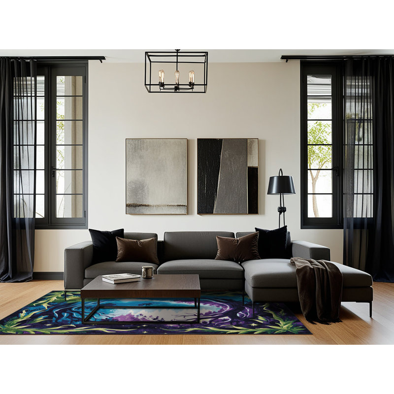 Whispering Leaves Rug, Rectangle 8' x 12'