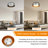15" 3-Light Dimmable Flush Mount Ceiling Light, Modern Dual-Finish Satin Nickel with White Glass Shades-370440476