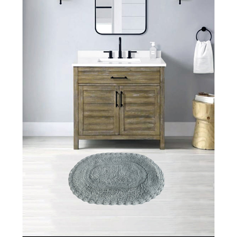 Tapis pour salle de bain Schrick, Gris